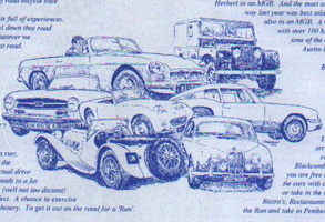 brit cars illustration 1998